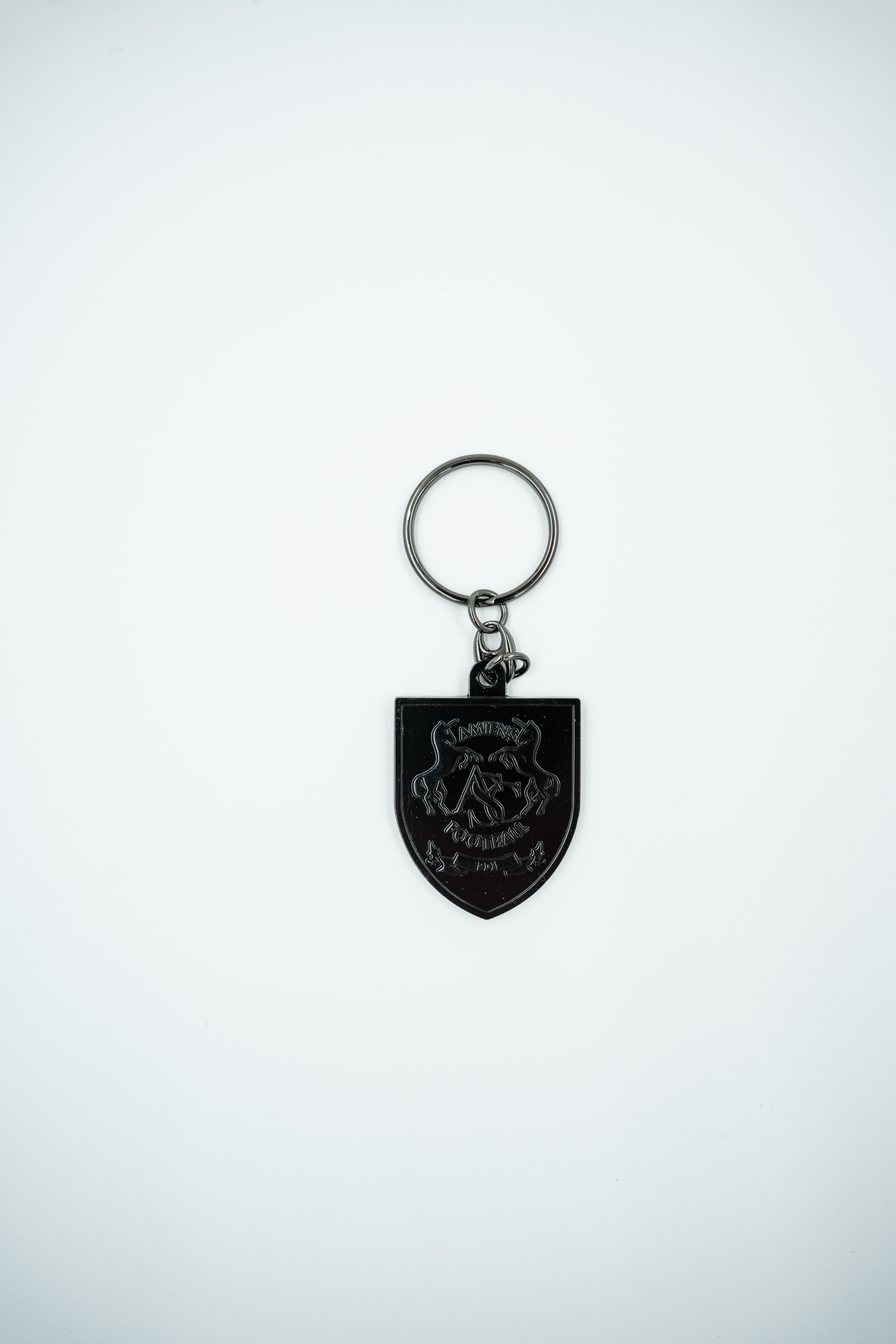 Porte-clé logo noir — détail